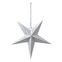 Decorazione Natalizie Stella Bianco 30x10x30 cm