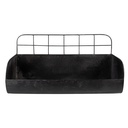 Wall rack Black 38x14x20 cm