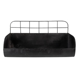 [6Y4745] beigegliera a muro Nero 38x14x20 cm