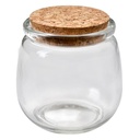 Storage Jar with Lid Transparent Ø 7x8 cm
