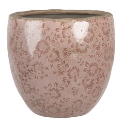 [6CE1250L] Vaso Porta Pianta Rosa Ø 20x19 cm