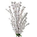 Branche de décoration avec fleurs Blanc 40x10x100 cm