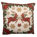 Cushion Cover Beige Red 45x45 cm