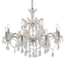 Lustre Argent Ø 80x60 cm E14/max 8x40W