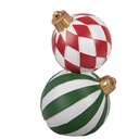 Decorazione Palla di natale Bianco Rosso Ø 12x20 cm