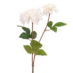 [5PL0387W] Decoratie tak met bloemen 60 cm