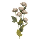 Rami Artificiali Decorativi con fiori Grigio Verde 10x10x63 cm