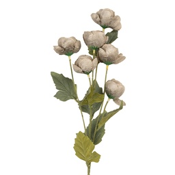 [6PL0409G] Branche de décoration avec fleurs Gris Vert 10x10x63 cm