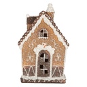 Decorazione Casa con LED Marrone Bianco 13x9x20 cm