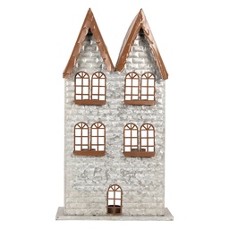 [6Y5811] Waxinelichthouder huis 30x13x54 cm