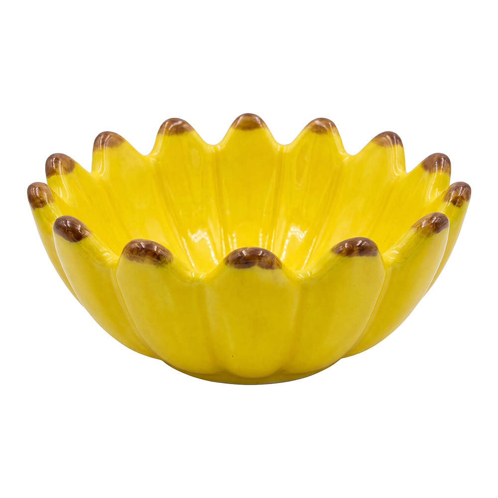 Decoratie schaaltje bloem Ø 14x8 cm