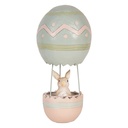 Statua Decorativa Coniglio Beige Blu Ø 12x25 cm