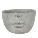 Vaso Porta Pianta Grigio 24x23x15 cm