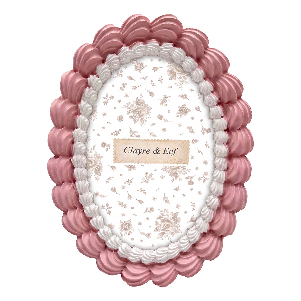 Cadre photo Rose Blanc 15x2x20 cm / 10x15 cm