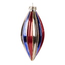 Christmas Bauble Multi colored Ø 6x13 cm