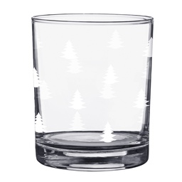 [BWXGL0001] Verre à boire Transparent Blanc Ø 7x9 cm / 230 ml