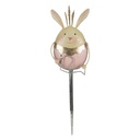 Gartenstecker Kaninchen Rosa, Beige 17x8x59 cm