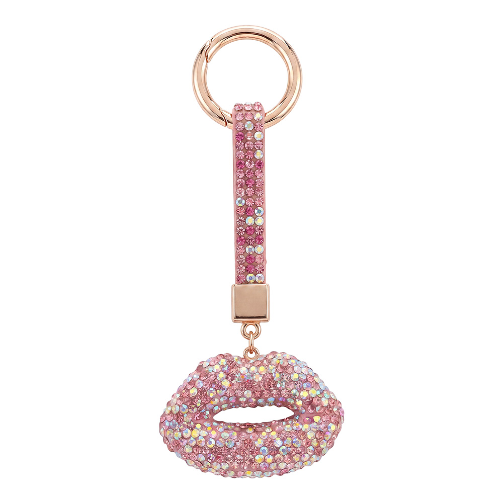 Schlüsselanhänger Rosa Goldfarbig
