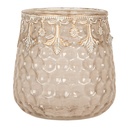 Porte-lampion en verre Rose Ø 10x10 cm