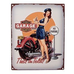 [6Y5125] Textschild Grau 20x1x25 cm