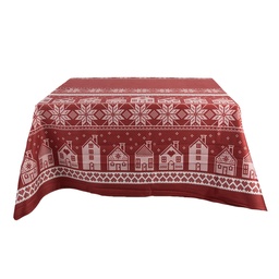 [KT003.002] Tischdecke Rot Weiß 140x220 cm