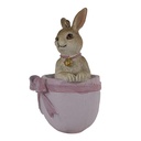 Decorative Hanger Rabbit Pink 5x4x8 cm