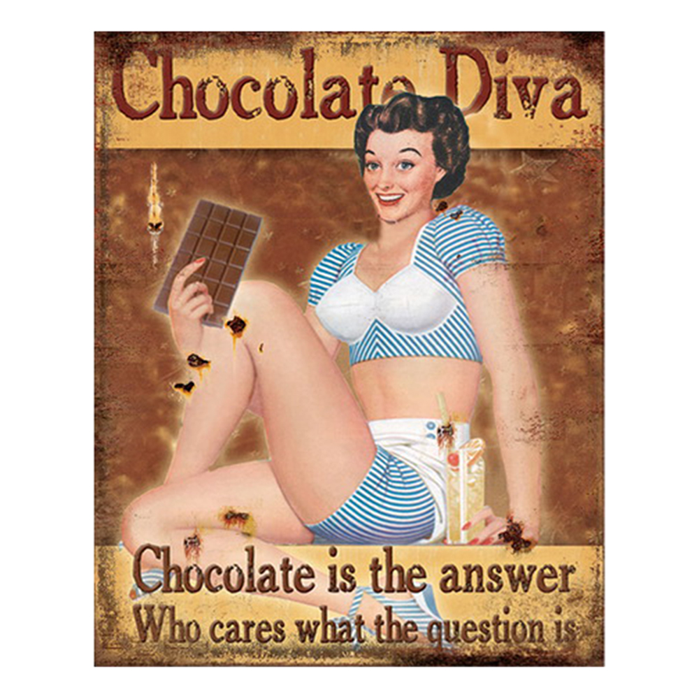 Text Board Brown 20x1x25 cm