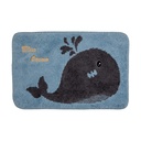Tapis de bain Bleu Gris 58x38x1 cm