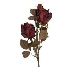 [5PL0241BU] Decoratie tak met bloemen 12x12x70 cm