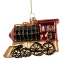 Weihnachtsanhänger Rot Schwarz 10x5x6 cm
