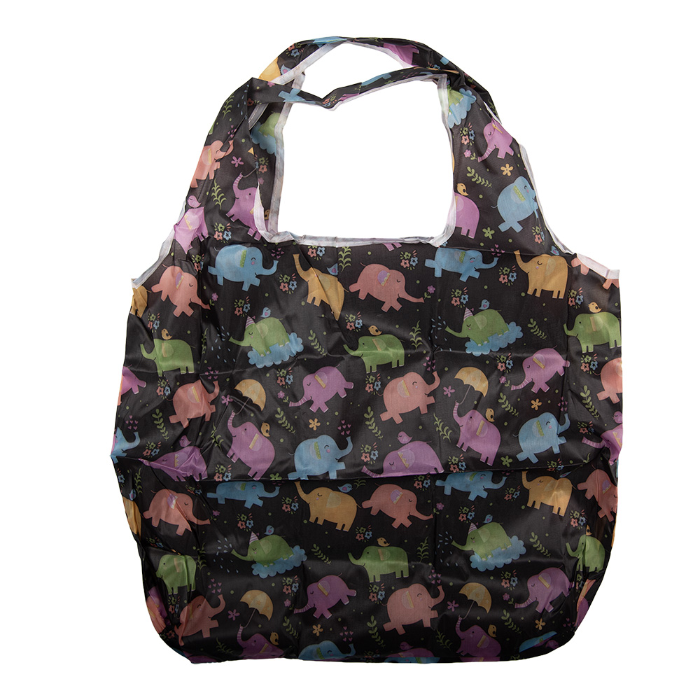 Faltbare Einkauftasche Schwarz 45x1x63 cm