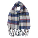 Schal Damen Blau Grau 50x200 cm