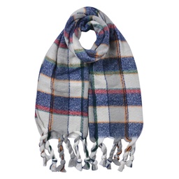 [JZSC0824BL] Foulard Donna Blu Grigio 50x200 cm