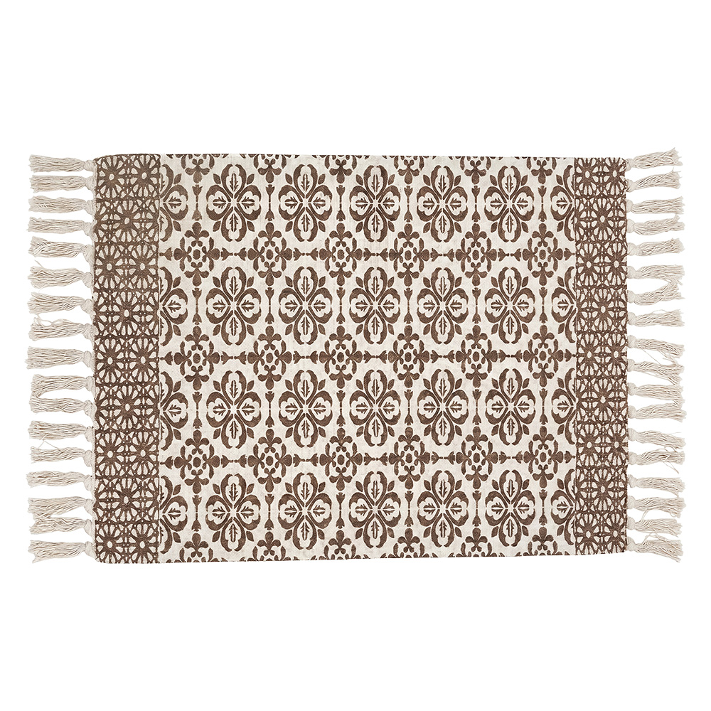 Floor mat Beige Brown 60x90 cm