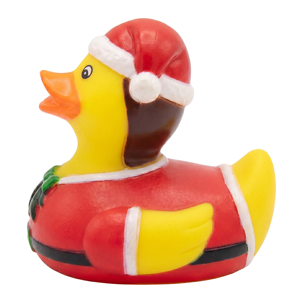 Décoration canard de bain Jaune Rouge 5 cm