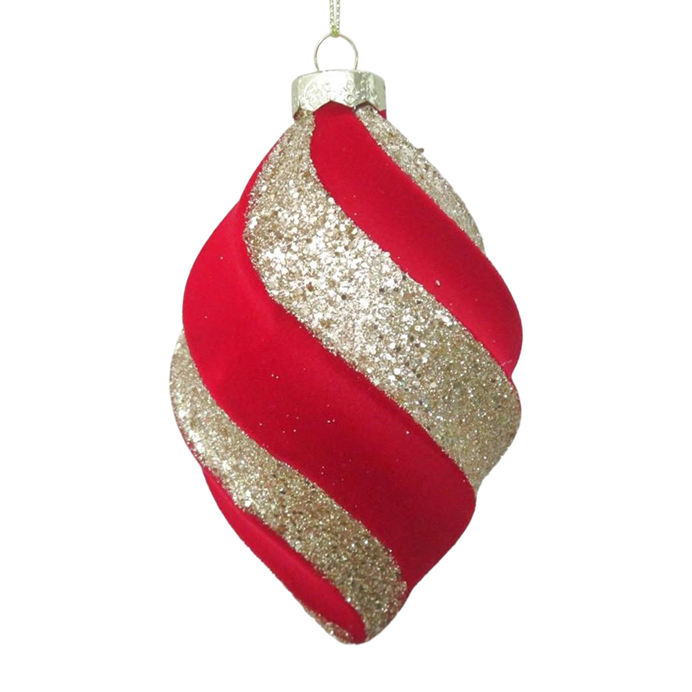 Clayre & Eef Weihnachtskugel Rot Glas
