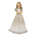 Décoration Enfant Beige Couleur argent 14x11x22 cm