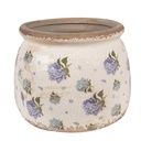 Flower Pot Inside Beige Blue Ø 16x13 cm