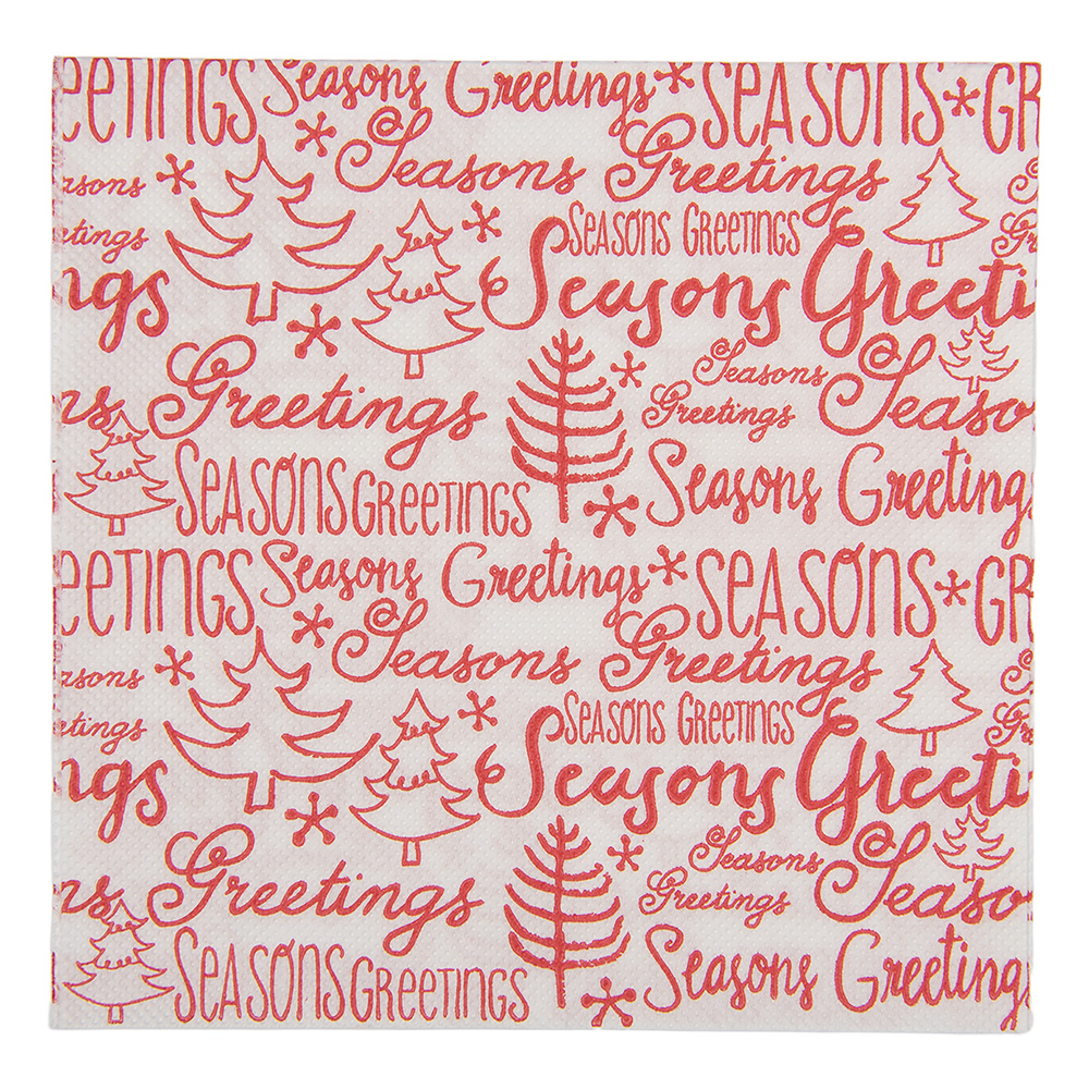 Tovaglioli di carta Bianco Rosso 33x33 cm (20)