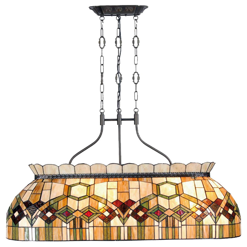 Lumilamp Hanglamp Tiffany 115x36x130 Groen Metaal