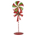 Decorazione Lecca lecca Rosso con LED 36x29x100 cm / 3xAA