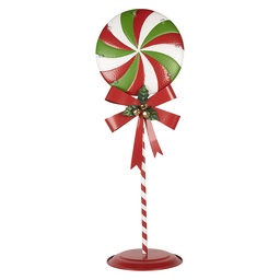 [6Y5635] Decoratie lolly met LED 36x29x100 cm / 3xAA