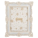Cornice Foto Blu Bianco 18x3x23 cm / 13x18 cm