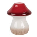 Kerzenständer Weiß Rot Ø 9x10 cm