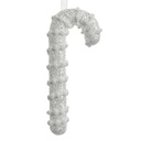 Décoration de Noël Pendentif Canne à sucre Blanc 8x3x17 cm