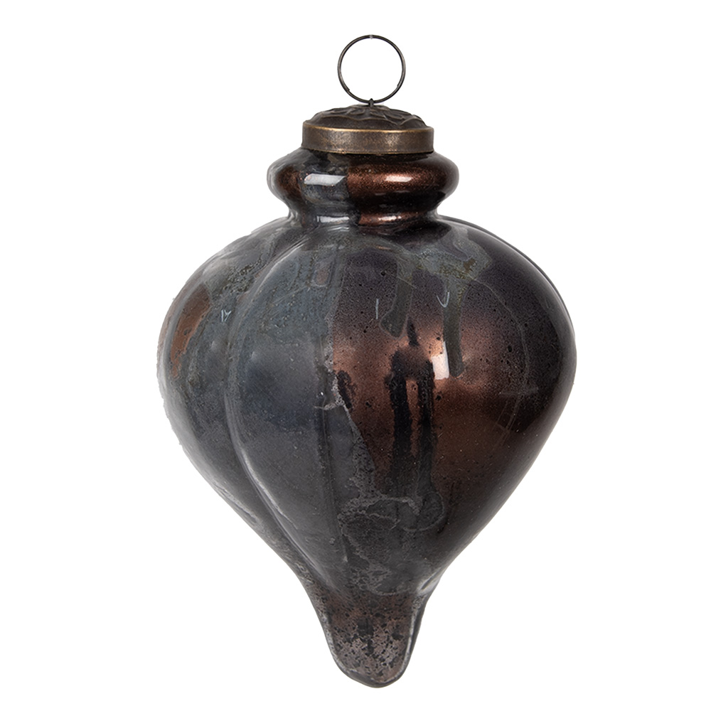 Weihnachtskugel Schwarz Ø 10x15 cm