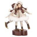 Décoration de Noël Enfants Gris Marron 15x7x18 cm