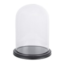 Cloche en Verre Noir Ø 23x29 cm