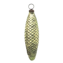 [6GL3669] Boule de Noël XL Vert, Marron 7x5x23 cm