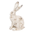 Decoration Statue Rabbit Beige Brown 13x8x22 cm